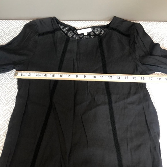 Grace & Mila Lace Back Black Blouse Small - Picture 5 of 11